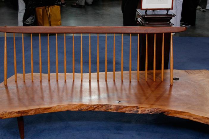 Appraisal: 1971 George Nakashima Conoid Bench, from Baltimore Hour 3.