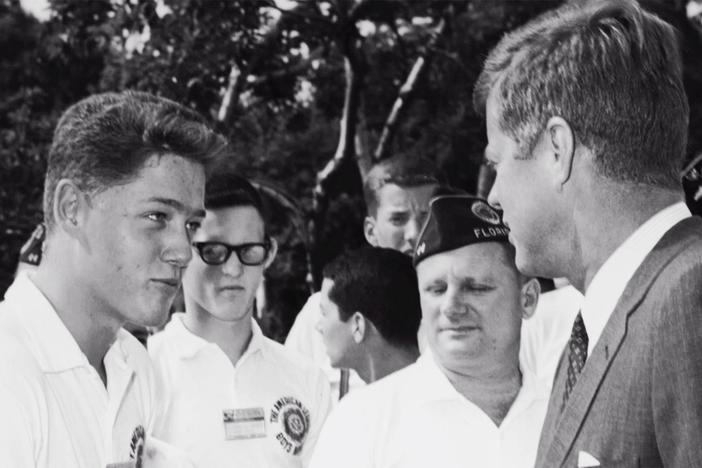A president who rose from a broken childhood to a successful politician in modern America.