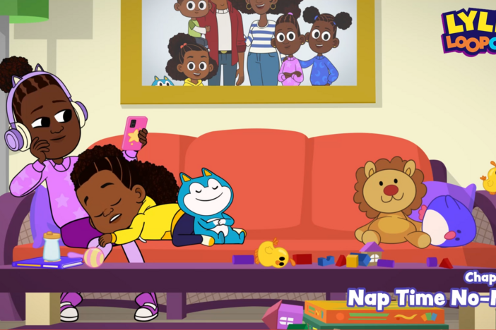 Lyla and Stu help Louisa get baby Alfie to take his nap.