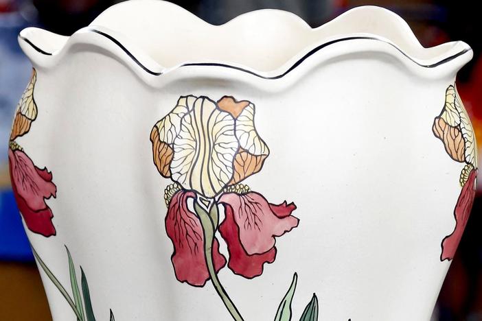 Appraisal: Roseville Persian Umbrella Stand, ca. 1916, from Kansas City Hour 3.