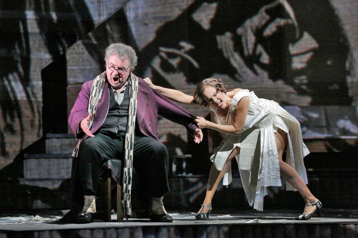 William Kentridge directs the opera Lulu, starring Marlis Petersen as the femme fatale.
