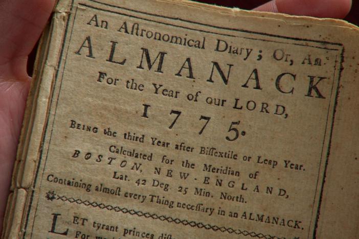 The notes in the margins of this 1775 Almanac tell a family's story of the Revolution.