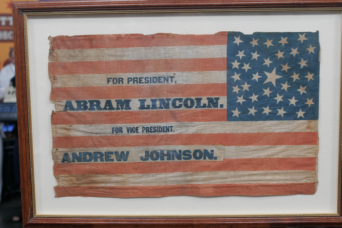 Appraisal: Lincoln Presidential Campaign Flag, ca. 1864
