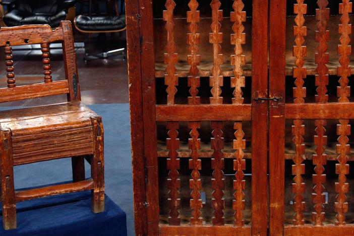 19th C. Spanish Colonial Chair & Trastero from El Paso Hour 3.