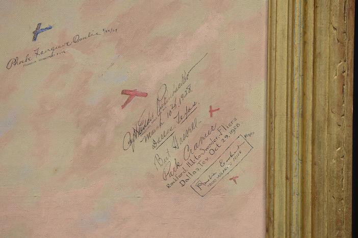 Appraisal: Autographed Arthur Bishop Jeffreys Painting, from Austin, Hour 2.