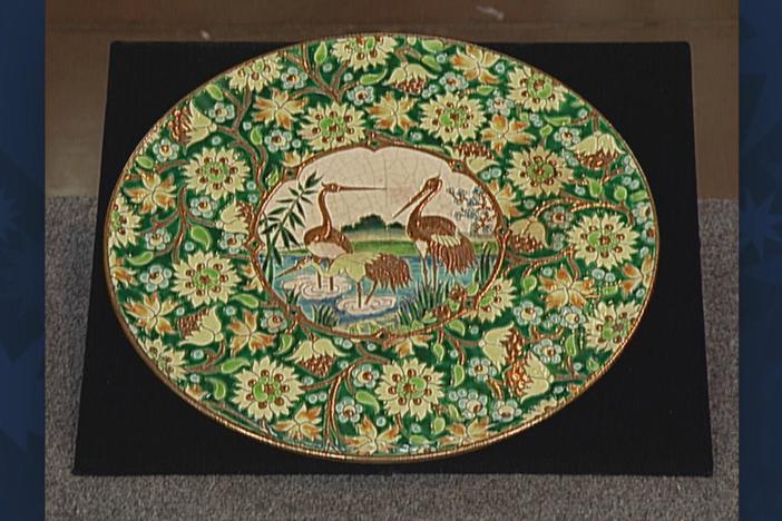 Appraisal: Longwy Ceramic Charger, ca. 1930