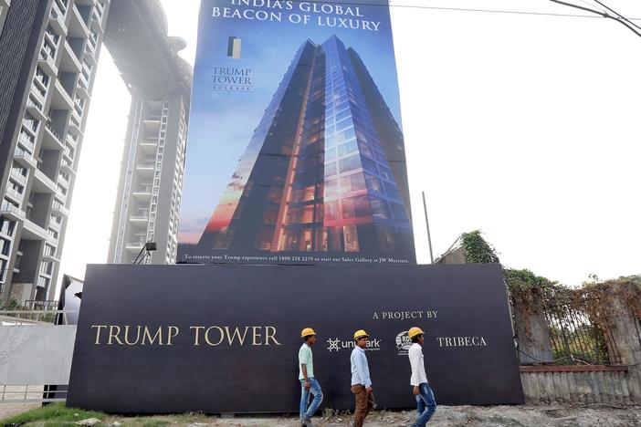 The fact that President Trump also owns a vast business empire is a first for the U.S.