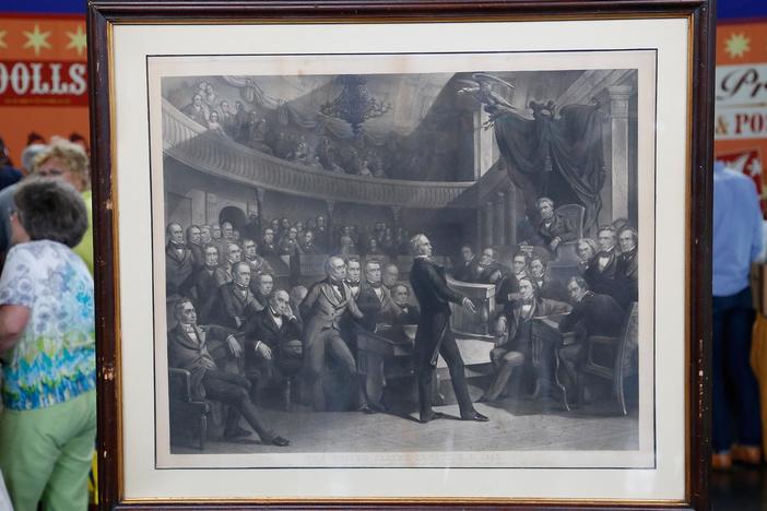 Appraisal: Rothermel "Compromise of 1850" Print, from Junk in the Trunk 4, Part 2.