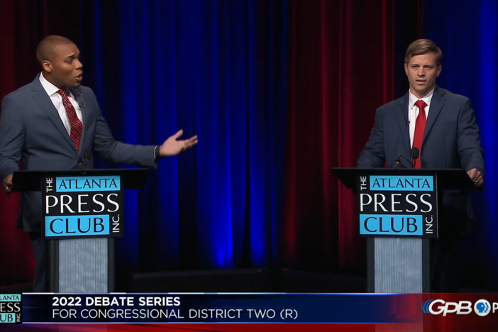 The Atlanta Press Club 2022 Republican Congressional District 2 primary runoff debate.