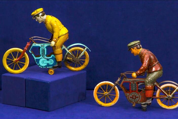 Appraisal: German Tin Toy Motorcycles, ca. 1924