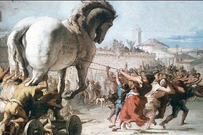The Trojans were traders and they were particularly famous for one commodity: horses.