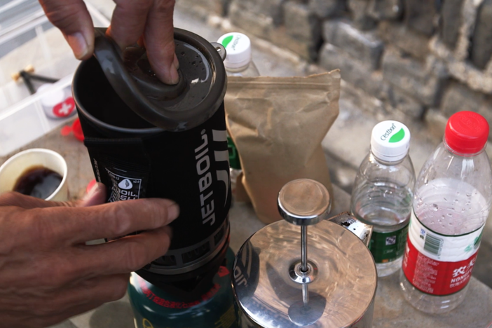 The crew finds ingenious methods to maintain blood caffeine levels.