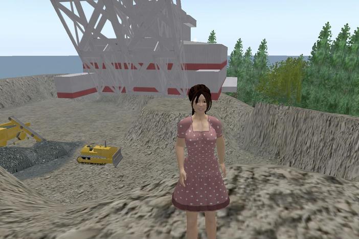 Step into a virtual minining town on Second Life.