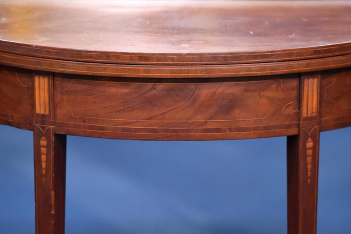Appraisal: Hepplewhite Rhode Island Card Table, ca. 1800, from Tucson Hr 1.