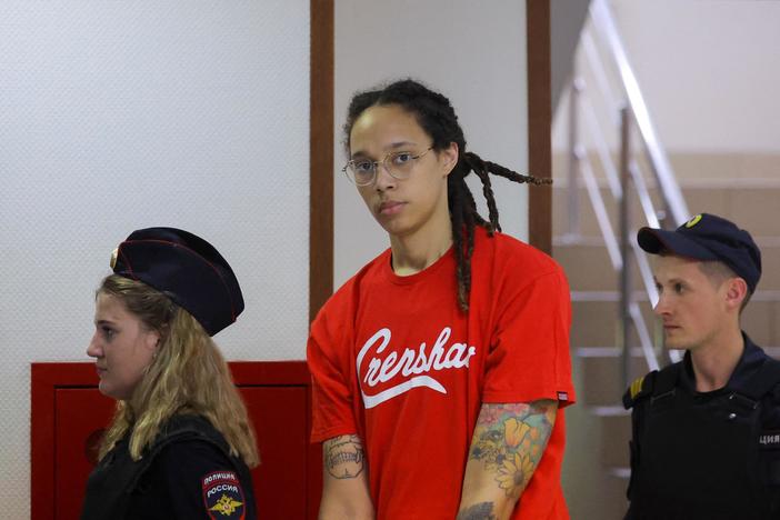 WNBA basketball star Brittney Griner pleads guilty to drug charges in Russia