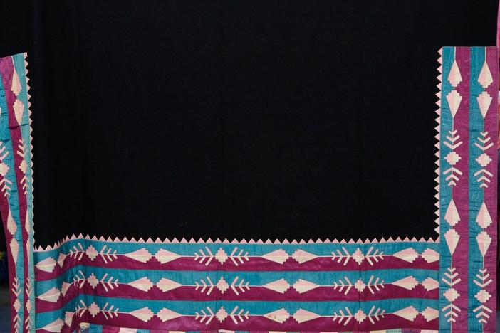 Appraisal: Osage Ribbon Appliqué Blanket, ca. 1925