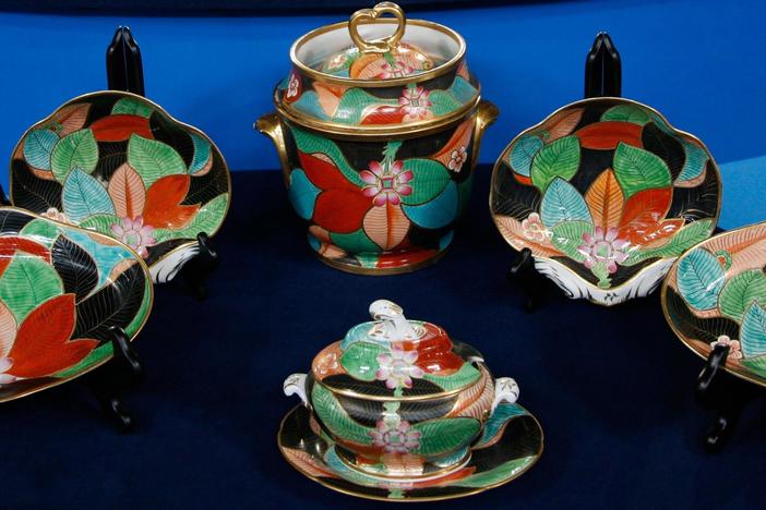 Appraisal: Coalport Dessert Set, ca. 1810, from Baltimore Hour 1.