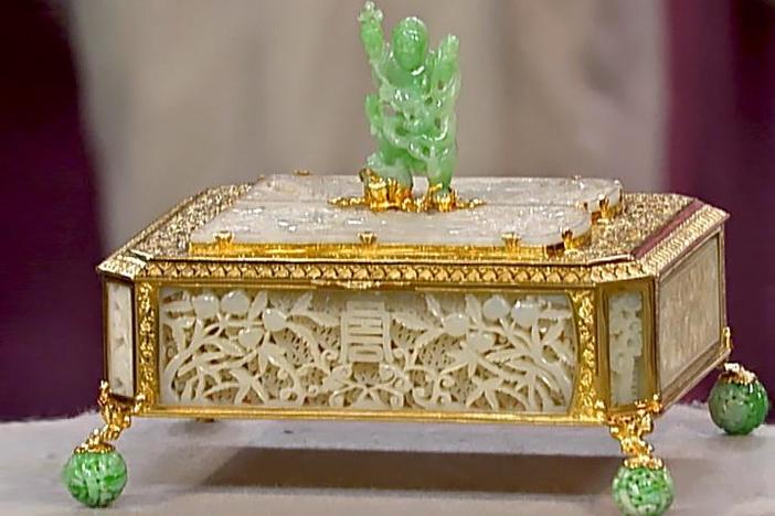 Appraisal: Edward Farmer Jade and Gold Box, from Vintage Providence.