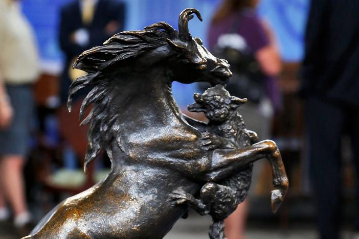 Appraisal: Christophe Fratin Bronze Sculpture, ca. 1850, from Boise Hour 2.