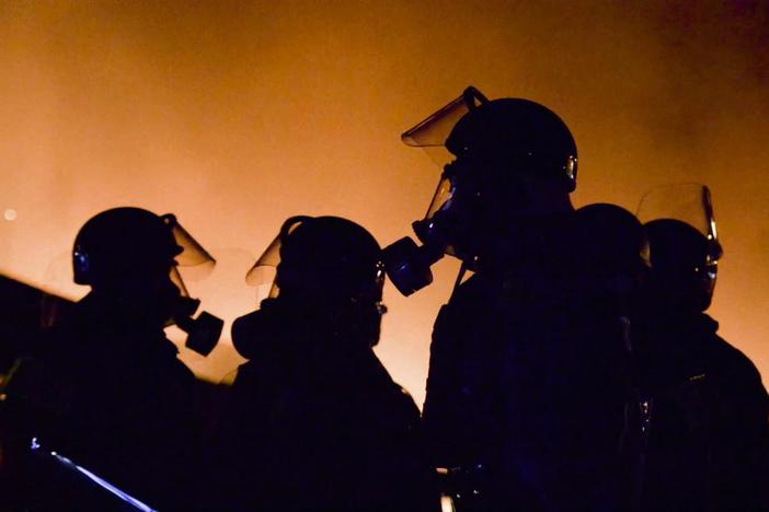 An Orlando Northland Church panel discusses whether militarized police is a problem.