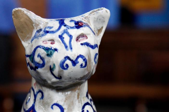Appraisal: Walter Anderson Pottery Cat, ca. 1945, from ROADSHOW's Special: Cats & Dogs.