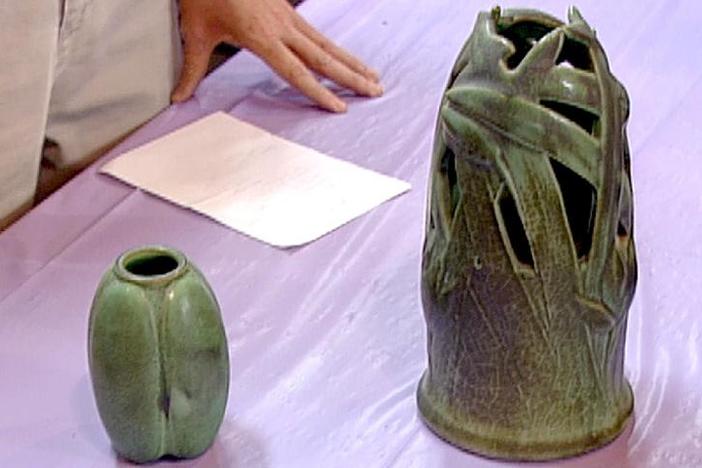 Appraisal: Teco Pottery Vases, from Vintage Tampa.