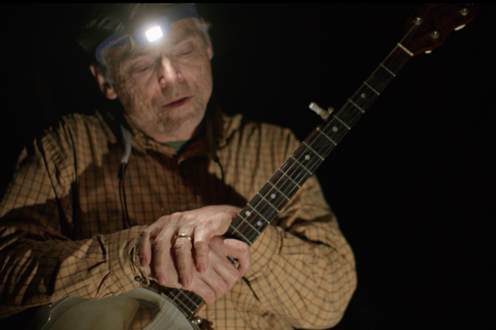 Sounds of the south can be heard when this Tennessee folklorist plays the banjo.