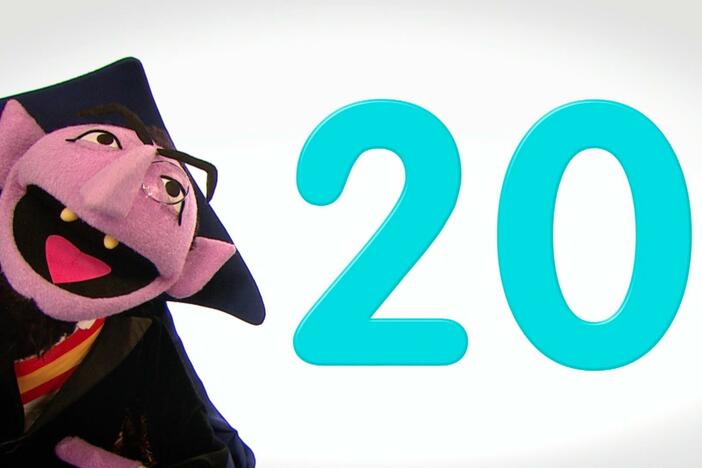 Jump up and down while counting to the number 20!
