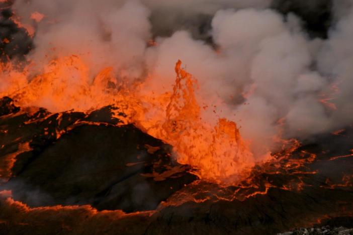 If a volcano’s lava is low in silica, the lava will move more quickly during an eruption.
