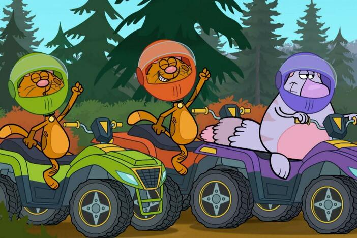ATV riders ruin the gang’s day while hiking./The crew splits up after an argument.