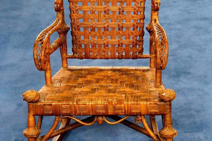 Appraisal: Heywood-Wakefield Rocker, ca. 1900, from Baton Rouge Hour 3.