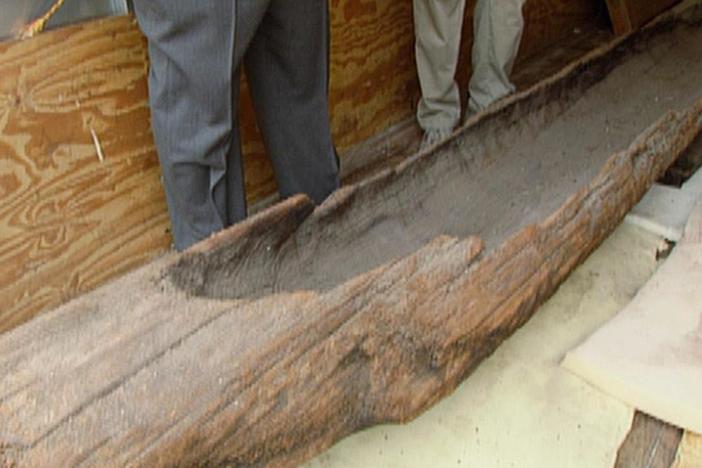 Appraisal: Carved Pine Canoe, in Vintage Savannah.