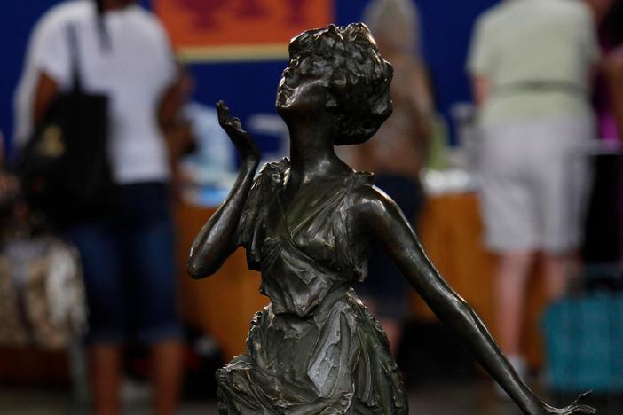 Appraisal: 1920 Paul Troubetzkoy Bronze Figure of Mademoiselle Svirsky, in Phoenix Hour 3.