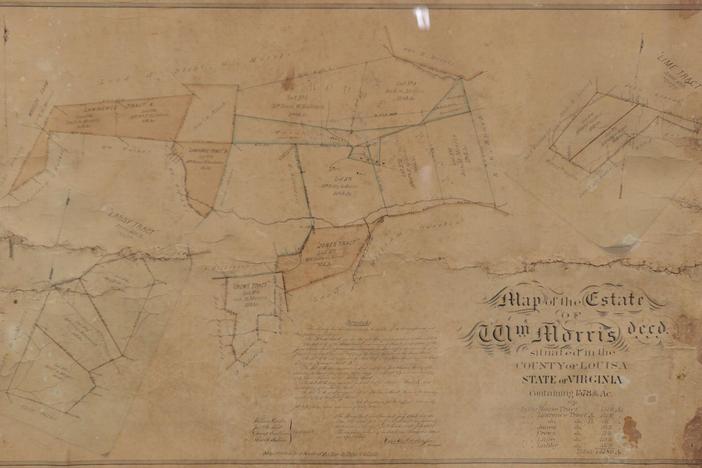 Appraisal: 1865 Virginia Property Manuscript Map, from Virginia Beach.