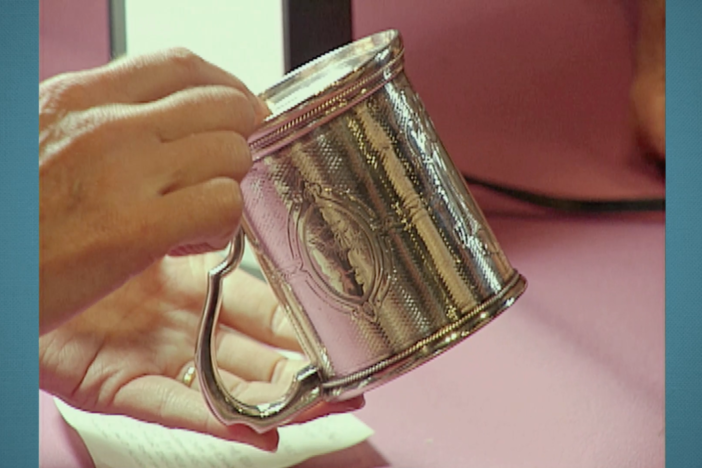 Appraisal: 1861 Wood & Hughes Coin Silver Cup, in Vintage Birmingham.