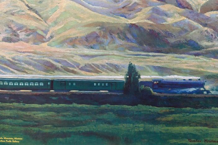 Appraisal: Northern Pacific Railway Poster, ca. 1930, from Billings Hour 3
