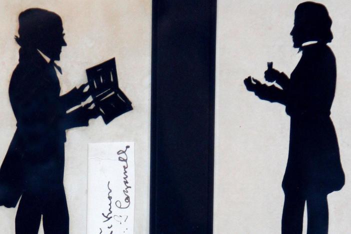 Appraisal: Auguste Edouart Free-Cut Silhouettes, ca. 1845