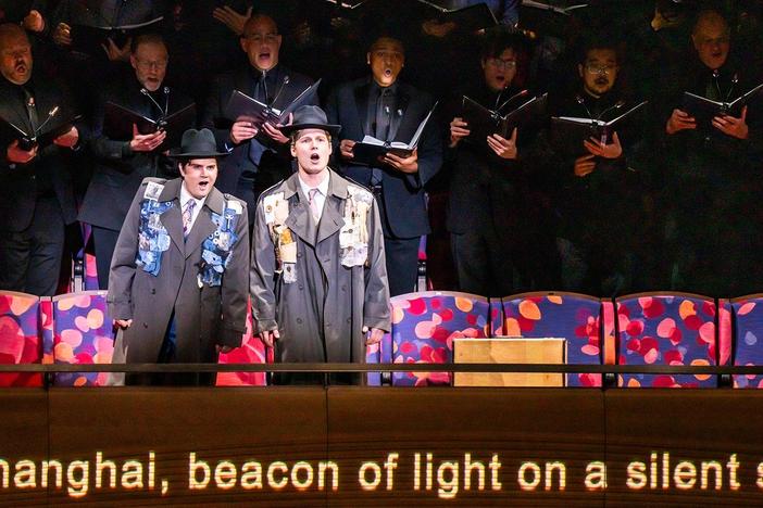 Otto (Mathew White) and Josef (Arnold Livingston Geis) perform "Shanghai."