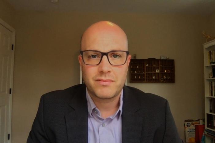 "Dark Towers" author David Enrich discusses tomorrow's Supreme Court hearing.