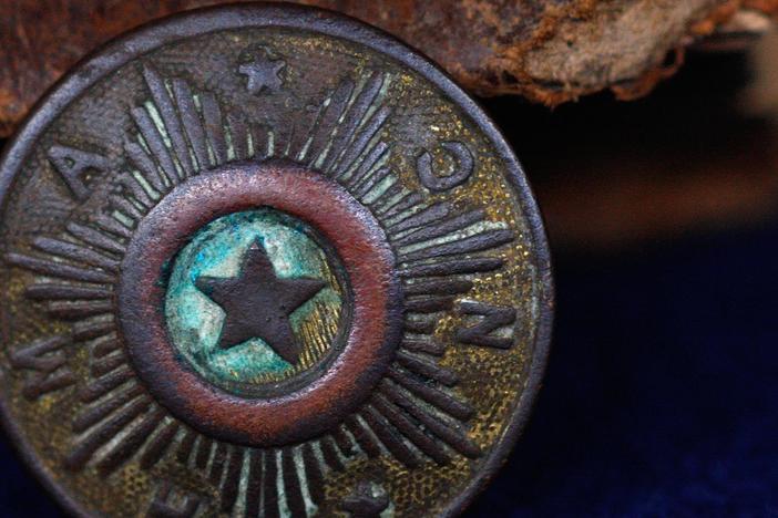 Appraisal: Civil War Button, Bible and Letter, ca. 1864 from Washington, DC Hour 1
