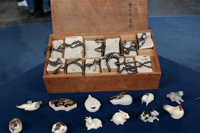 Appraisal: Japanese Zodiac Incense Box Set, ca. 1850