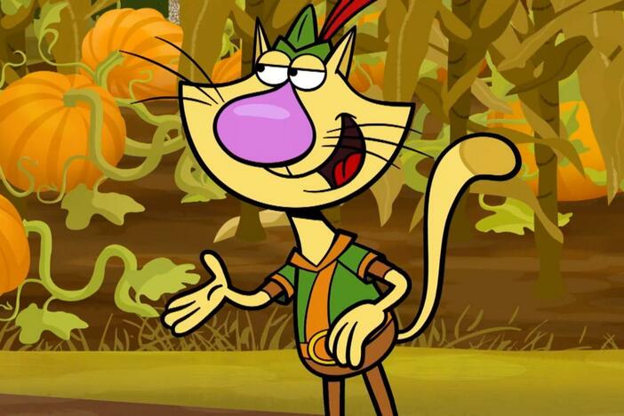 Monstrous pumpkins haunt Hugo the goose’s farm./Nature Cat learns all about catfish.