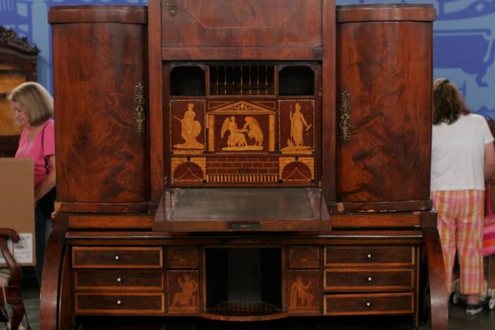 Appraisal: Neoclassical Desk & Bookcase, ca. 1820