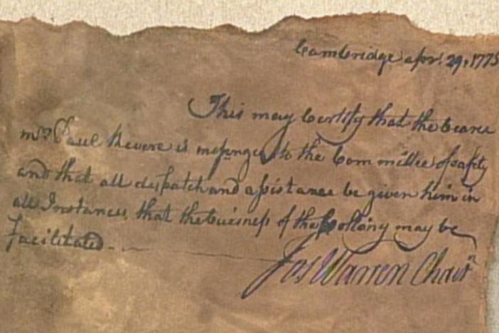 Appraisal: Reproduction Paul Revere Military Pass, from Vintage Louisville.