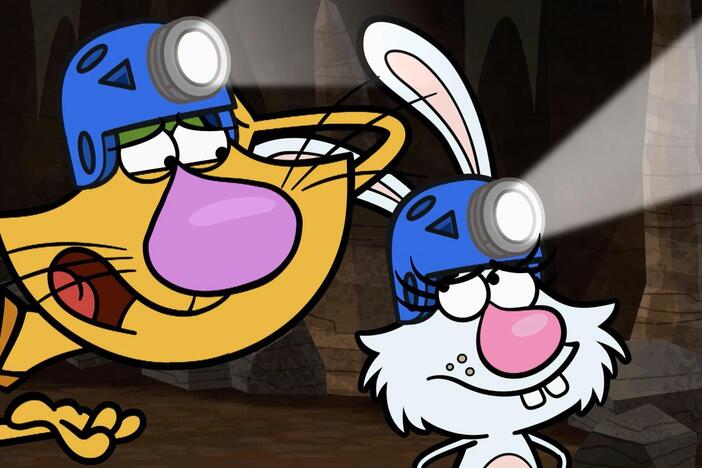 Nature Cat and his pals find themselves in a cave while following Bad Dog Bart's map.
