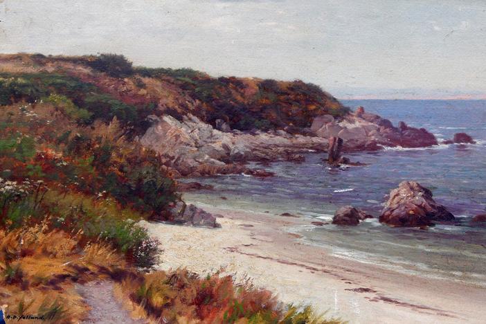 Appraisal: 1896 Raymond Dabb Yelland Oil Sketch, from San Diego Hour 3