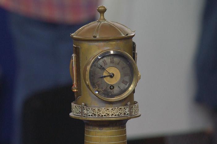 Appraisal: A.R. Guilmet Lighthouse Clock, ca. 1880, from Santa Clara, Hour 2.