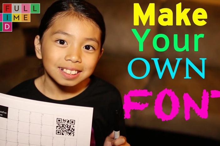 Create a font on your computer using your own handwriting! 
