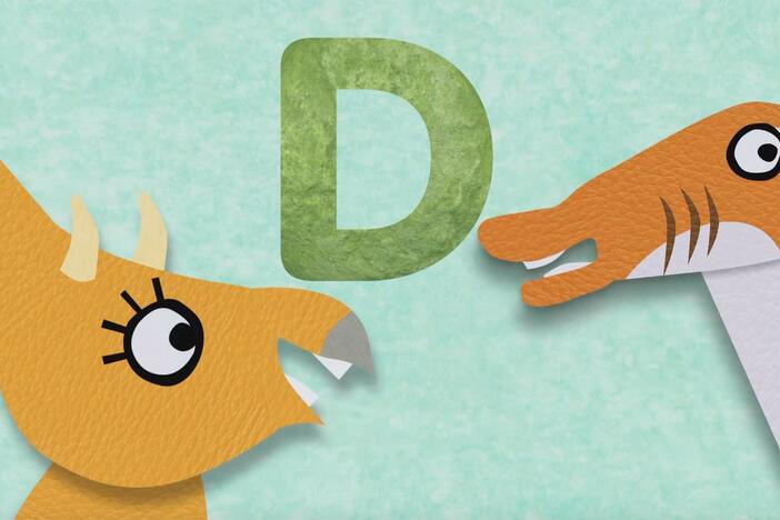 Meet Danielle the Dinosaur and learn about the letter D!