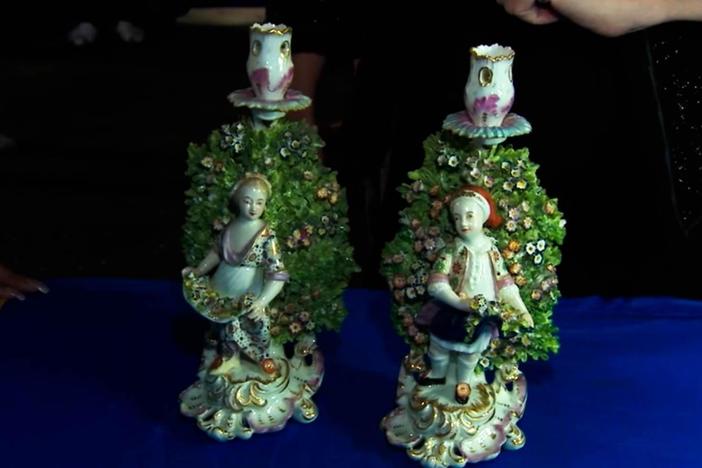 Appraisal: Samson Bocage Candlesticks, ca. 1890